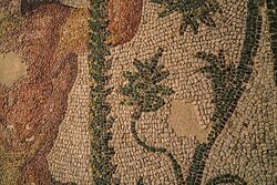 део флоралног подног мозаика са налазишта Ромулијана