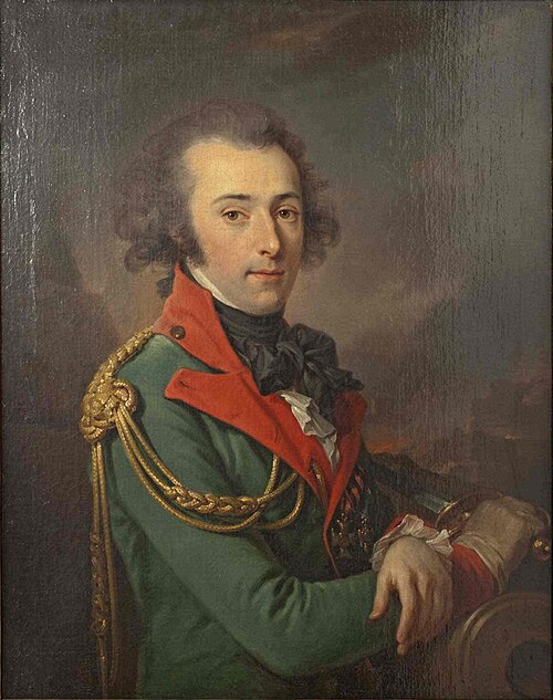 Portrait of de Langeron (Oil on canvas) signed and dated on the lower right "Jos: Kreutzinger pinxit 1791". Half-length portrait of Langeron in the un