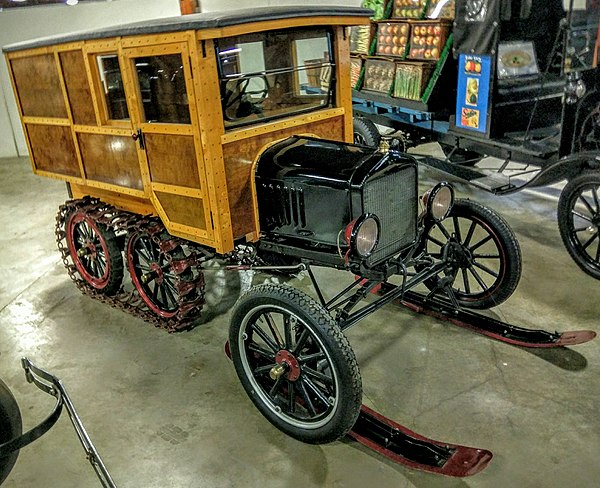 1921 Ford Model T snowmobile