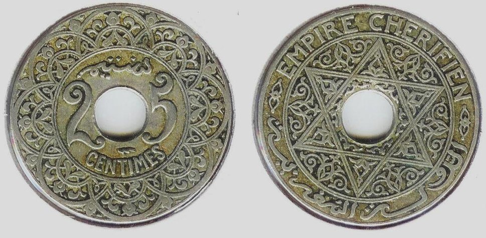 1924Morocco25centimes