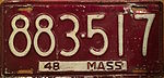 1948 Massachusetts license plate.JPG