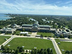 Jackson Park et le musée des sciences et de l'industrie.