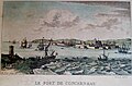 Le port de Concarneau vers le XVIIIe siècle (dessin).