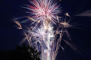English: Fireworks on the Fourth of July