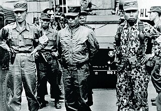 <span class="mw-page-title-main">May 16 coup</span> 1961 military coup which installed Park Chung-hee as dictator of South Korea