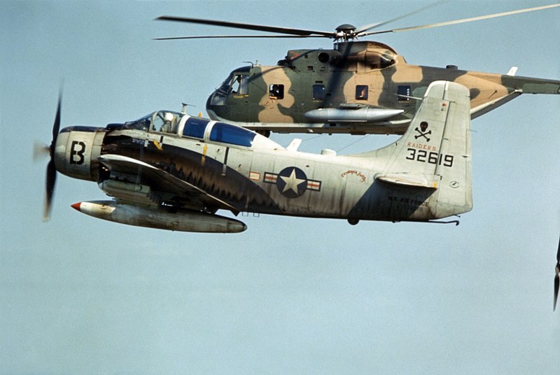 File:A-1E with HH-3C over Vietnam 1966.jpg