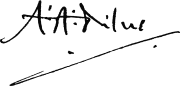 AA Milne signature.svg