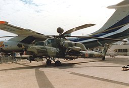 Mil Mi-28 Pariisin ilmailunäytöksessä 1997.
