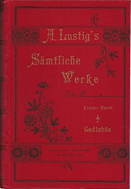 Text August Lustig A Lustig Samtliche Werke Band 1 Alemannische Wikipedia