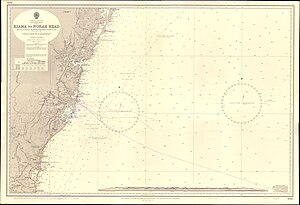 300px admiralty chart no 1025 kiama to norah head%2c published 1957%2c new edition 1966