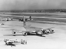 U.S. Air Force Boeing C-135B-BN Stratolifter on the Rota's Airfield circa mid-1960s