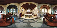 Panoramic view from the altar.