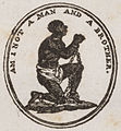 "Am I not a man and a brother", emblem used by abolitionists