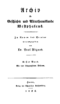 Verein für Geschichte und Altertumskunde Westfalens, Abt. Münster