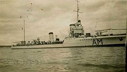 The destroyer Ardimentoso