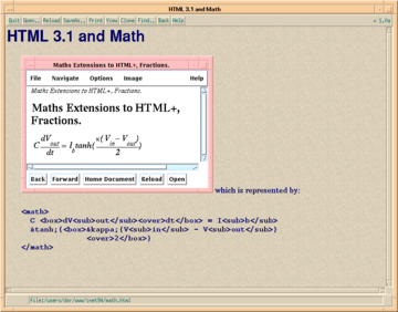 HTML3.1 and math