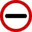 Argentina road sign R25.svg