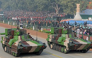Armoured Ambulance Tracked Vehicle of 333 Field Ambulance passes through the Rajpath during the full dress rehearsal for the Republic Day Parade-2013 Armoured Ambulance Tracked Vehicle passes through the Rajpath during the full dress rehearsal for the Republic Day Parade-2013, in New Delhi on January 23, 2013.jpg