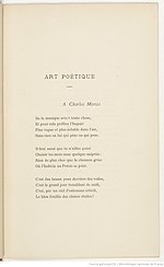 Vignette pour Art poétique (Verlaine)