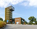 Aussichtsturm und Globetrotter-Lodge (inzwischen Panorama-Hotel Aschberg) – Ansicht von der Zufahrt