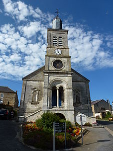 Aubigny-les-Pothées (Ardennes) église, façade.JPG