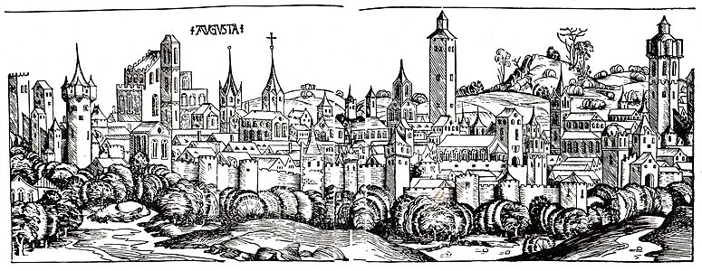 Augsburg in der Schedelschen Weltchronik, 1493