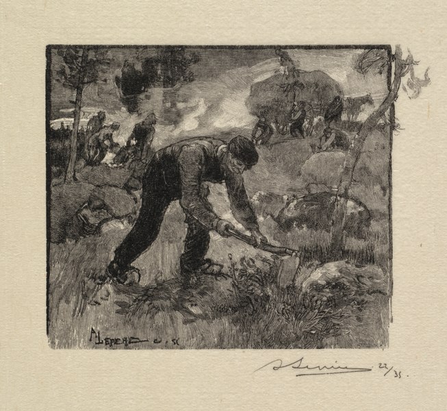 File:Auguste Louis Lepère - Fontainebleau Forest- Pulling the Heather (La Forêt de Fontainebleau- Arrac - 2014.708.k - Cleveland Museum of Art.tif