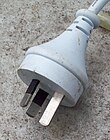 Standard Australian 10 A power plug with insulated pins Aust AC plug.jpg