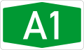 A1 motorway shield