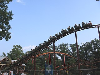 Harley Quinn Crazy Train steel roller coaster at Six Flags Great Adventure