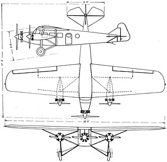 Bach Air Yacht 3-view drawing from Aero Digest January 1928 Bach Air Yacht 3-view Aero Digest January 1928.jpg