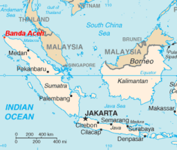 Banda Aceh i Indonesien.