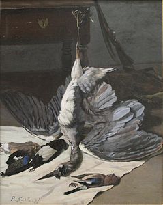 Nature morte au héron (1867), huile sur toile (97,5 × 78 cm), Montpellier, musée Fabre.