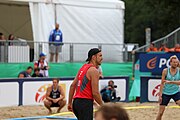 Deutsch: Beachhandball Europameisterschaften 2019 (Beach handball Euro); Tag 6: 7. Juli 2019 – Männerfinale, Dänemark-Norwegen 2:0 (25:18, 19:16) English: Beach handball Euro; Day 6: 7 July 2019 – Men's Final – Denmark-Norway 2:0 (25:18, 19:16)