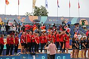 Deutsch: Beachhandball Europameisterschaften 2019 (Beach handball Euro); Tag 6: 7. Juli 2019 – Siegerehrungen English: Beach handball Euro; Day 6: 7 July 2019 – Medal ceremony