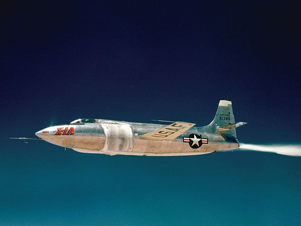 A U.S. Air Force Bell X-1 test flight