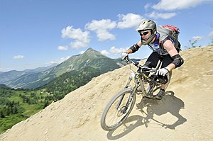 Biking at Pass'Portes du Soleil MTB festival.jpg