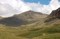 Bowfell, as viewed from Lingcove