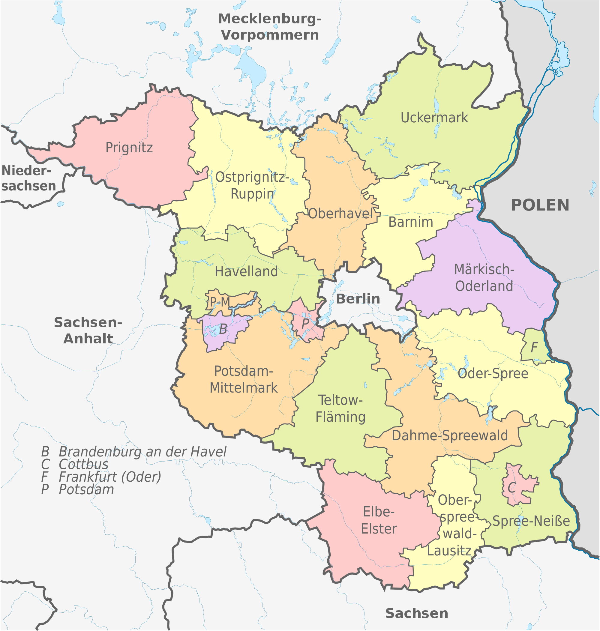 politische karte brandenburg Datei:Brandenburg, administrative divisions   de   colored.svg 