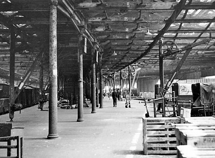 Bricklayers' Arms Goods Depot interior in 1959 Bricklayers arms goods shed 1895307 0cf1e484.jpg