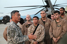 Brigadier General Michael Nagata in Pakistan, 2010 Brig. Gen. Michael Nagata welcomes U.S. Marines.jpg