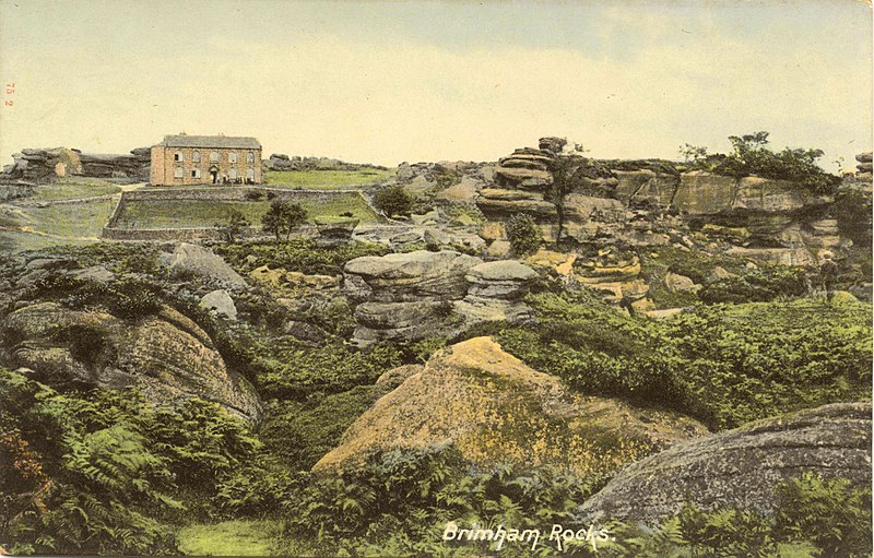 File:Brimham Rocks - vintage postcard (1).jpg