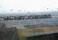 Britannia Yacht Club summer storm with view of on the pier