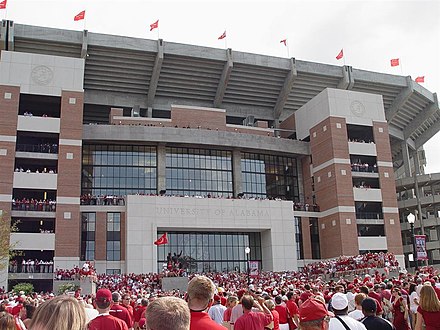 The north end of Bryant-Denny Stadium was officially opened for the Hawaiʻi game