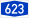 Bundesautobahn 623 number.svg