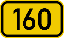 Bundesstraße 160 number.svg