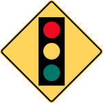 Traffic signal ahead.