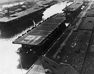 USS <i>Makassar Strait</i> Casablanca-class escort carrier of the US Navy