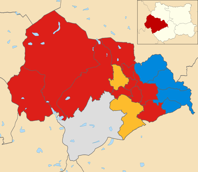 File:Calderdale UK ward map 2019 Election.svg