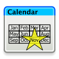 Kalender met ster - November